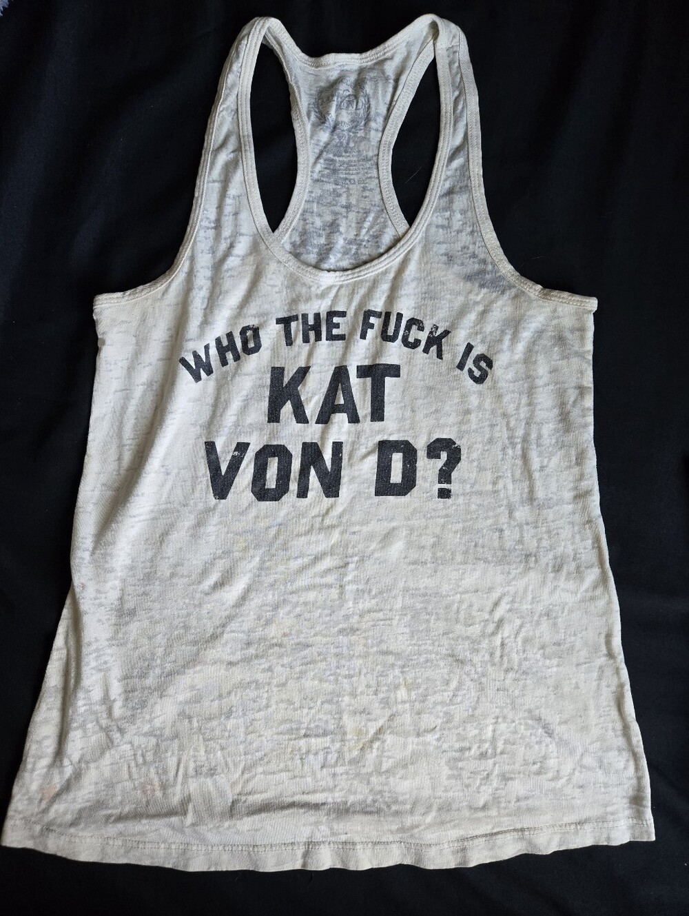 Kat Von D Who The F*** Is Kat Von D? Racerback Tee